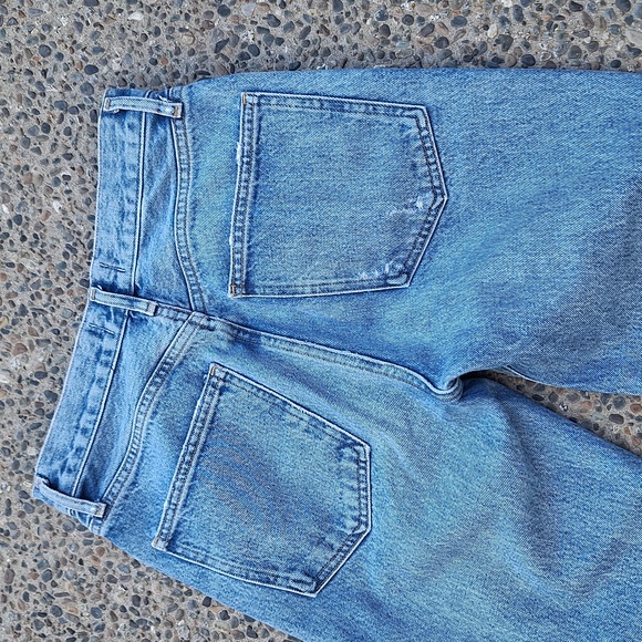 Agolde Fen High Rise distressed straight leg jeans size 25 - Picture 7 of 7